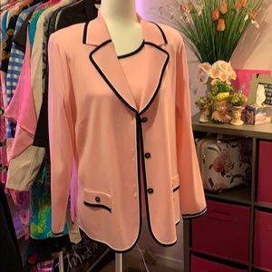 Pink and black knit set